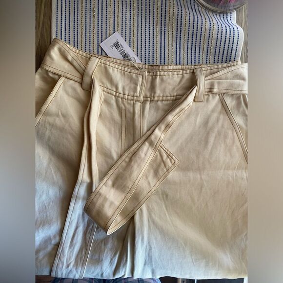 ULLA JOHNSON Levi Pant Women Ivory  Size 0 New with tag - Picture 6 of 16